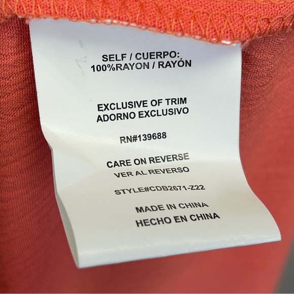 Coco + Jaimeson S Chic Coral Floral Maxi Dress Beach Vacation Boho Resort Summer - Picture 8 of 12